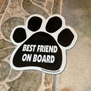 Best friend on board large car  magnet